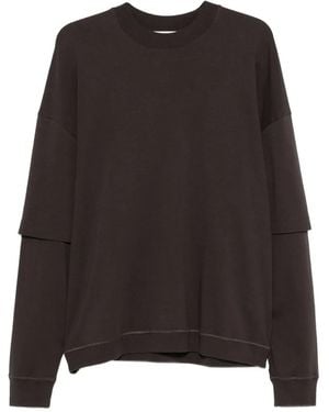 DARKPARK Double-Layered Crew-Neck Sweatshirt - Brown