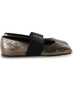 Givenchy Ballerinas Mit Schlangen-Effekt - Schwarz