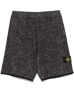 Stone Island Shorts Met Compass-Logopatch - Grijs