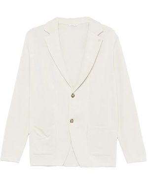 Manuel Ritz Patch-Pocket Cardigan - White