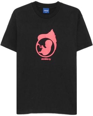 AWAKE NY T-Shirt Con Stampa Grafica - Nero