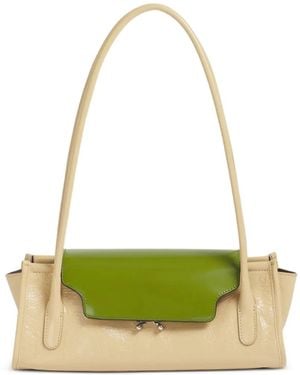 Marni Trunkette Tasche Aus Leder - Grün