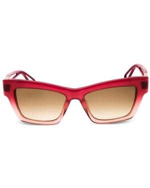 Furla Sonnenbrille Mit Eckigem Gestell - Pink