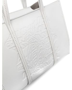 Bimba Y Lola Logo-embossed Shopper Bag - White