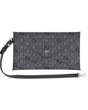 Moreau Origami Flap Clutch Bag - Grey
