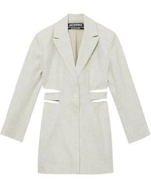 Jacquemus Beige Le Chouchou 'la Robe Bari' Minidress - Natural