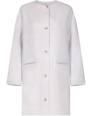 Loulou de Saison Kerry Button Coat - White