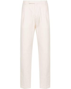 Lardini Tailored Tapered Trousers - White