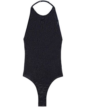 Courreges Body Con Cuello Halter - Azul