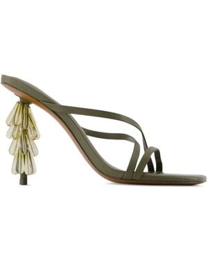 Cult Gaia Sage Strappy Sandals - Metallic