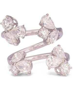Zydo Cluster-Ring Mit Diamanten - Mettallic