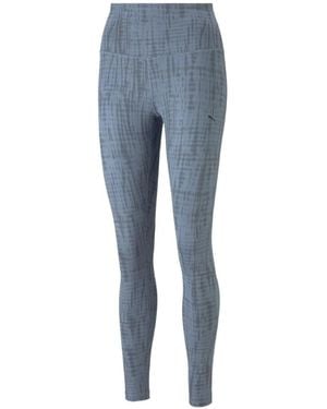 PUMA Batik-Leggings Mit Mesh-Einsatz - Blau