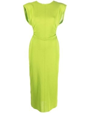 Philosophy Di Lorenzo Serafini Cut-Out Sleeveless Midi Dress - Green