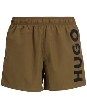 HUGO Zwembroek Met Logodetail - Groen