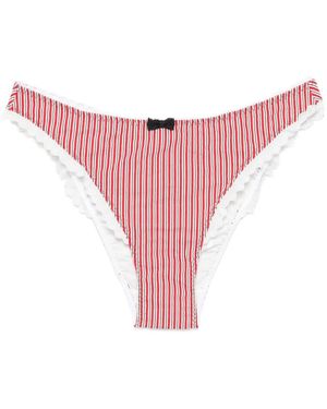Agent Provocateur Striped Bikini Bottom - Pink