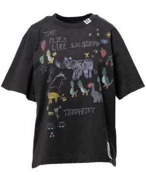 Maison Mihara Yasuhiro Kids Doodle T-Shirt - Black