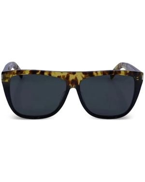 Saint Laurent Tortoiseshell-Effect Sunglasses - Black