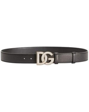 Dolce & Gabbana Riem Met Logogesp - Wit