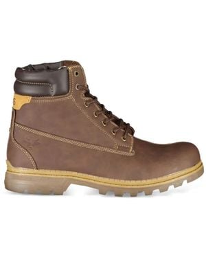 Carrera Paneled Boots - Brown