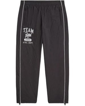 PATTA Logo-Embroidery Trousers - Grey
