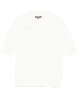 N.Peal Cashmere Selene Polo Shirt - White