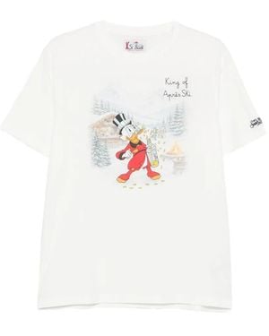 MC2 Saint Barth Disney Scrooge Mcduck-Print T-Shirt - White