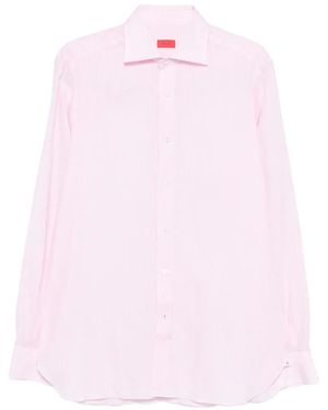 Isaia Long-Sleeve Shirt - Pink