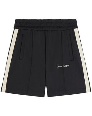 Palm Angels Logo Track Shorts - Black