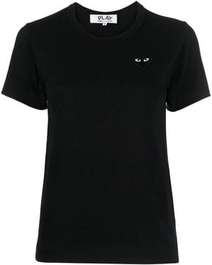 COMME DES GARÇONS PLAY Heart Cotton T-Shirt - Black