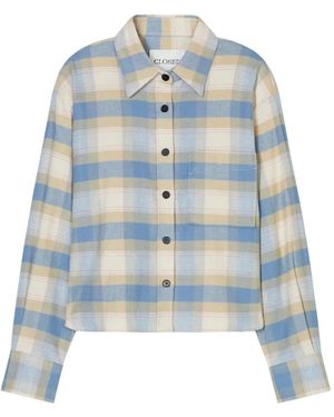 Closed Plaid Shirt - Blue
