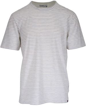 Faherty Striped crew-neck T-shirt - Gris