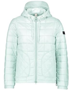 Betty Barclay Quilted Hooded Jacket - Blue