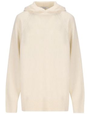 Max Mara Cashmere Hooded Jumper - White