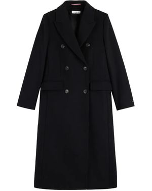 Tommy Hilfiger Double-Breasted Coat - Black