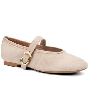 Frau Suede Ballet Flats - Natural