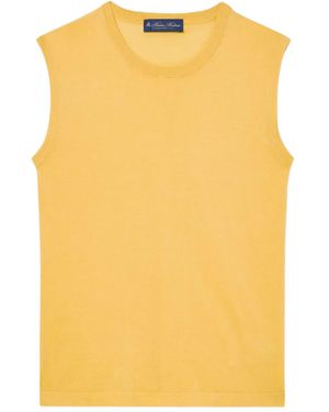 Brooks Brothers Cotton-Blend Tank Top - Yellow