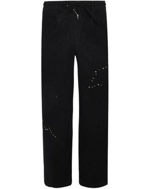 DOMREBEL Lazy Pleated Jeans - Black