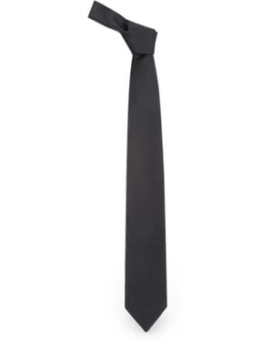 Lardini Pointed-Tip Tie - White