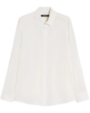 Weekend by Maxmara Crêpe De Chine Silk Shirt - White