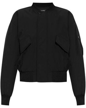 A.P.C. Round Collar Bomber Jacket - Black