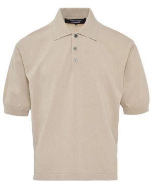 Comme des Garçons Short-Sleeve Polo Shirt - Natural