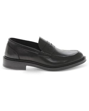 Amedeo Testoni Mocassins En Cuir À Fini Poli - Black