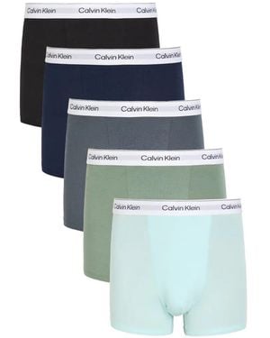Calvin Klein Logo-Waistband Boxers (Set Of Five) - Blue