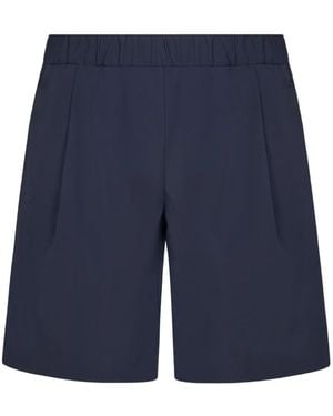 Herno Elasticated-Waist Shorts - Blue