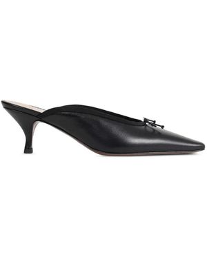 Vivienne Westwood Margot Bow-Detail Pointed Mules - Black
