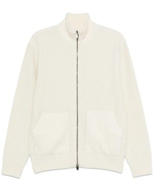 Jacob Cohen Cardigan Aus Bouclé - Weiß