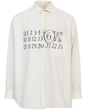 MM6 by Maison Margiela Asymmetric Cotton Shirt - White