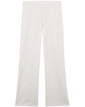 Gcds Hose Mit Monogrammmuster - Weiß