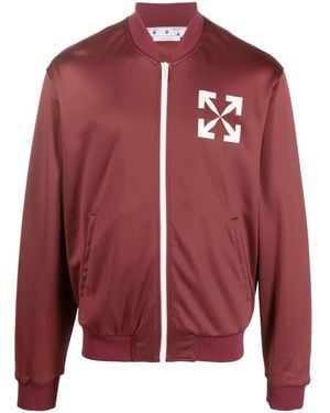 Off-White c/o Virgil Abloh Arrows-Motif Track Jacket - Red