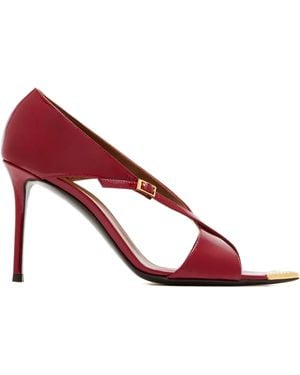 Giuseppe Zanotti Sandales Intriigo Croisée Crystal 90 Mm - Rose